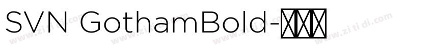 SVN GothamBold字体转换
